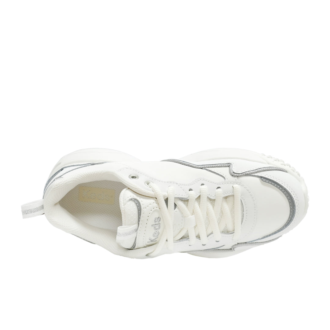Keds Womens' Bounce SMU-24AW White/Sliver (KC68290)