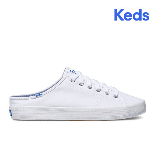 Women's Kickstart Mule Canvas White (WF61986)