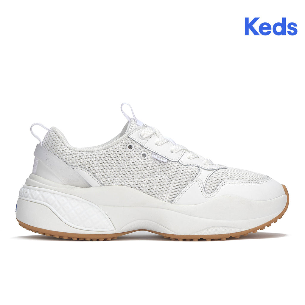 Women's Cross City Trainer Leather/Mesh Sneaker White (WF68266-C0CCTRN61100)