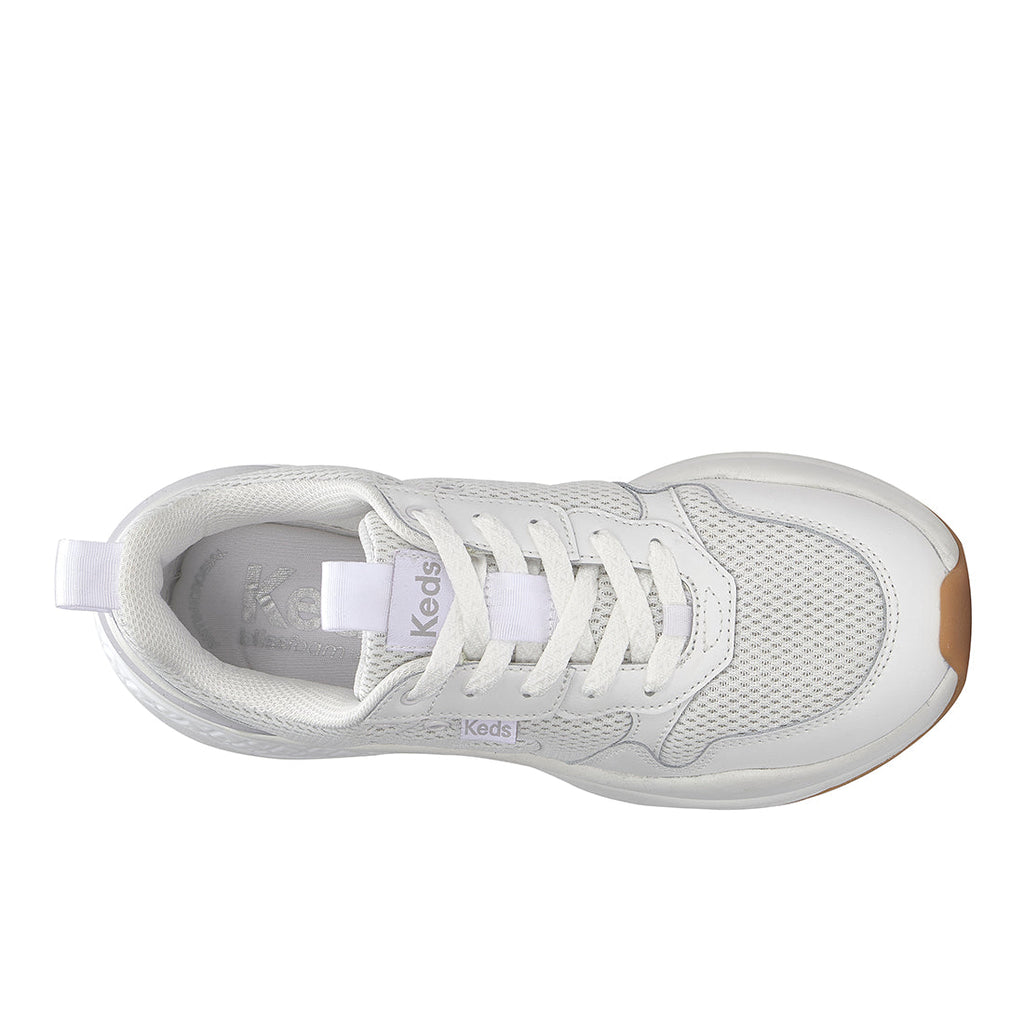 Women's Cross City Trainer Leather/Mesh Sneaker White (WF68266-C0CCTRN61100)