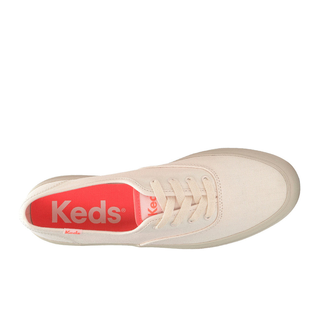 Keds Champion Gender Neutral Canvas Pop Outsole Sneaker Sea Salt/Coral (WF68350-CHGN3110)