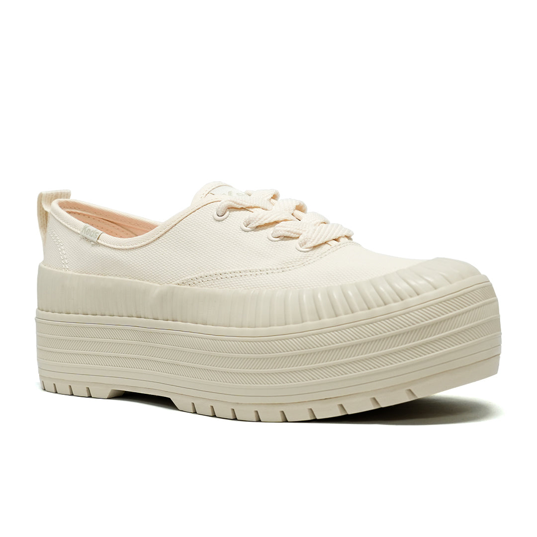 Women's The Platform Lug Weathrized Splash Canvas Sea Salt/Oatmeal (WF68453-C0PLTLUG51110)
