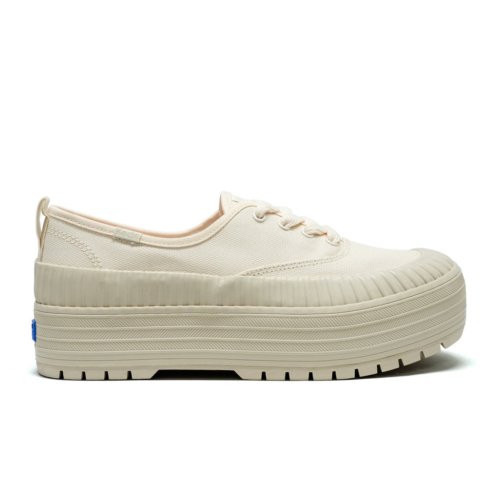 Women's The Platform Lug Weathrized Splash Canvas Sea Salt/Oatmeal (WF68453-C0PLTLUG51110)
