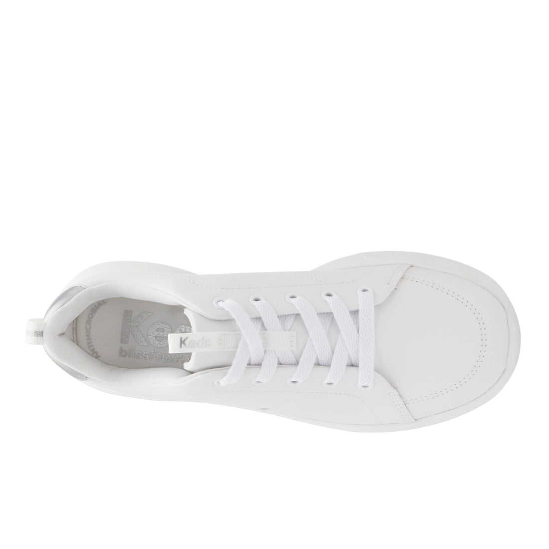 Women's Blisswalk Lace Pu Sneaker White/Silver (WF68501-BLISLC6110)