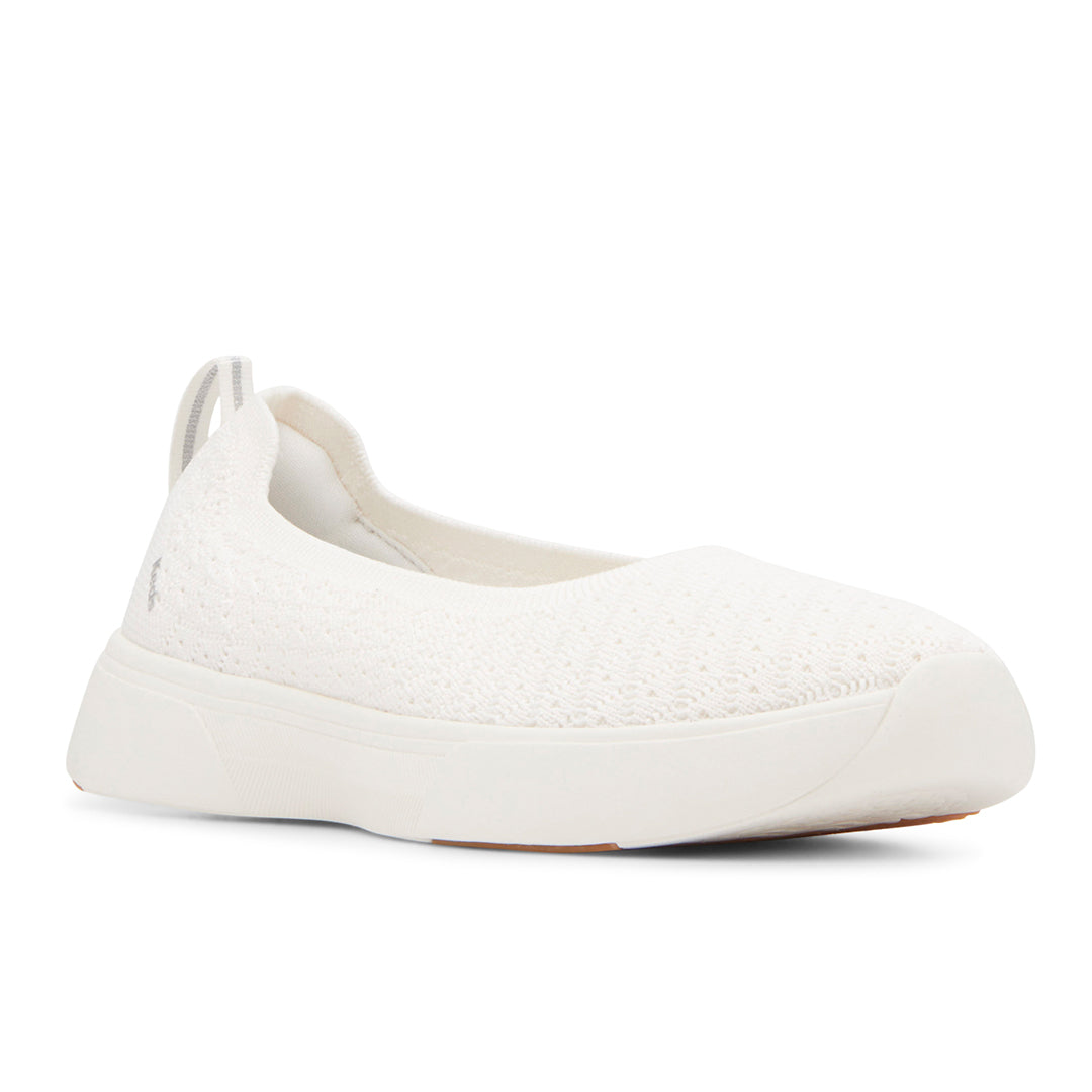 Women's Blisswalk Skimmer Starburst Eng Knit Snow White Sneaker (BLISSK5A110-WF68600)