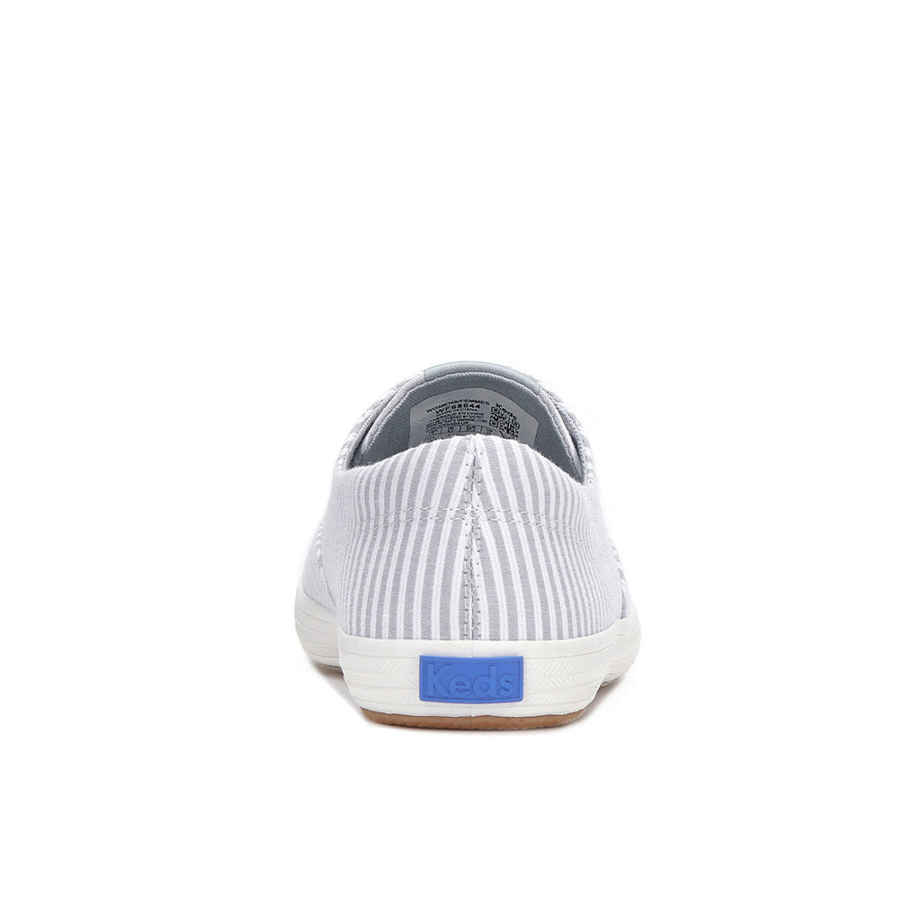 Womens Champion Round Toe Slip Ticking Stripe Sneaker Gray (WF68644-C0RNCVO5A0200)