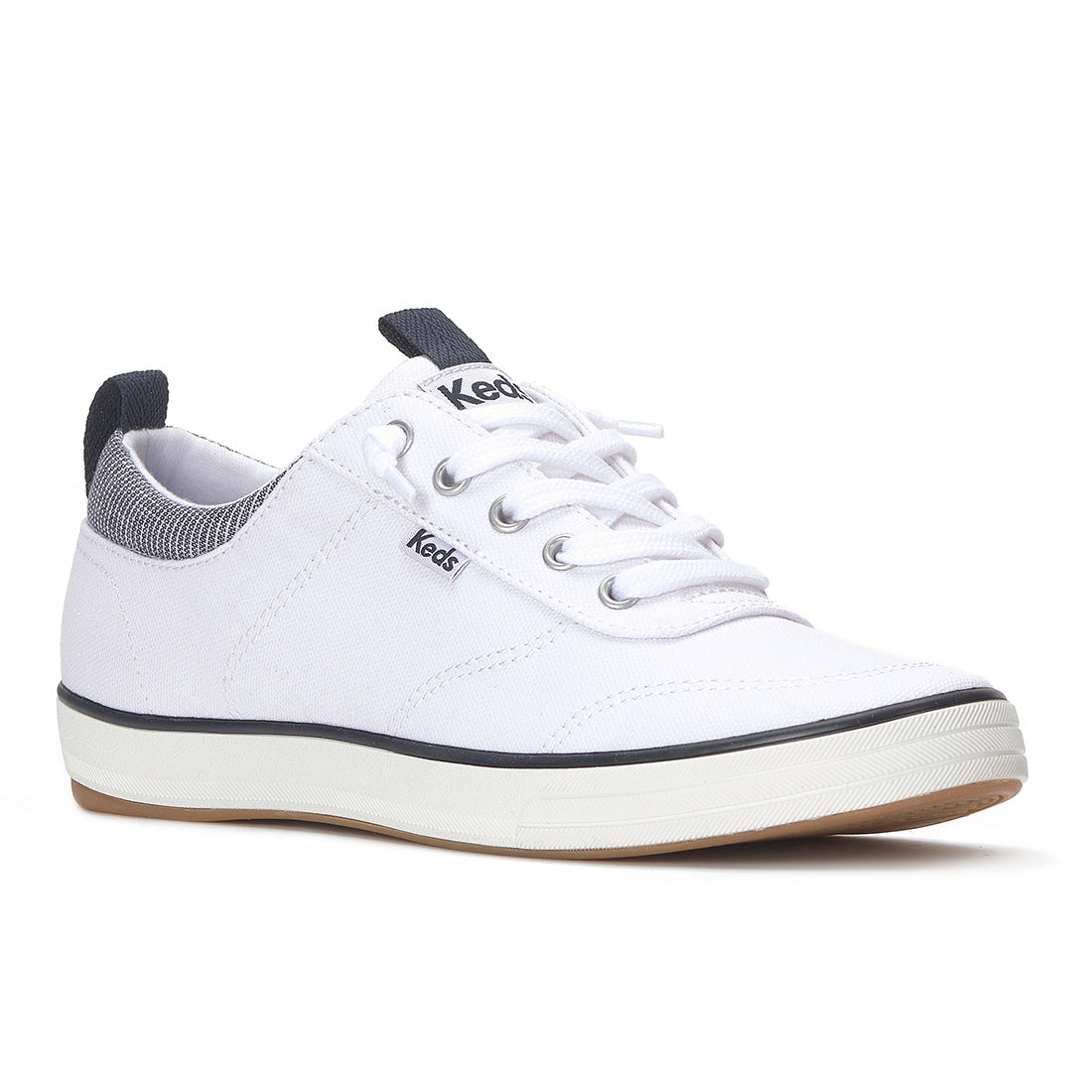Keds Center III Slip-On Canvas White/Navy (WF68738-CNTSLP1110)