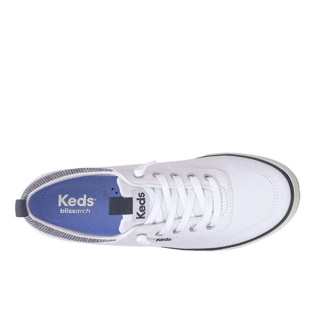 Keds Center III Slip-On Canvas White/Navy (WF68738-CNTSLP1110)