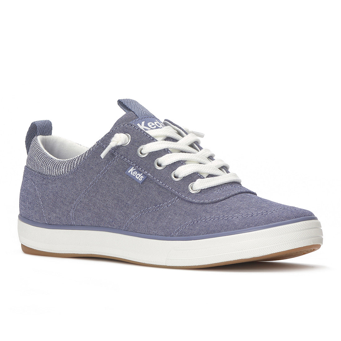 Keds Center III Slip-On Chambray Navy Sneaker (CNTSLP5410 - WF68739)