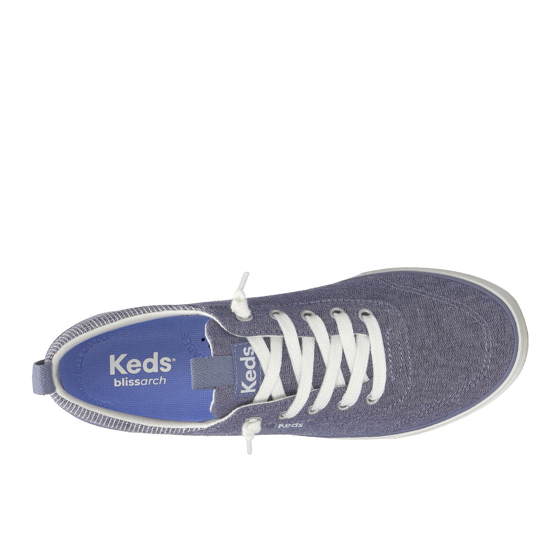 Keds Center III Slip-On Chambray Navy Sneaker (CNTSLP5410 - WF68739)