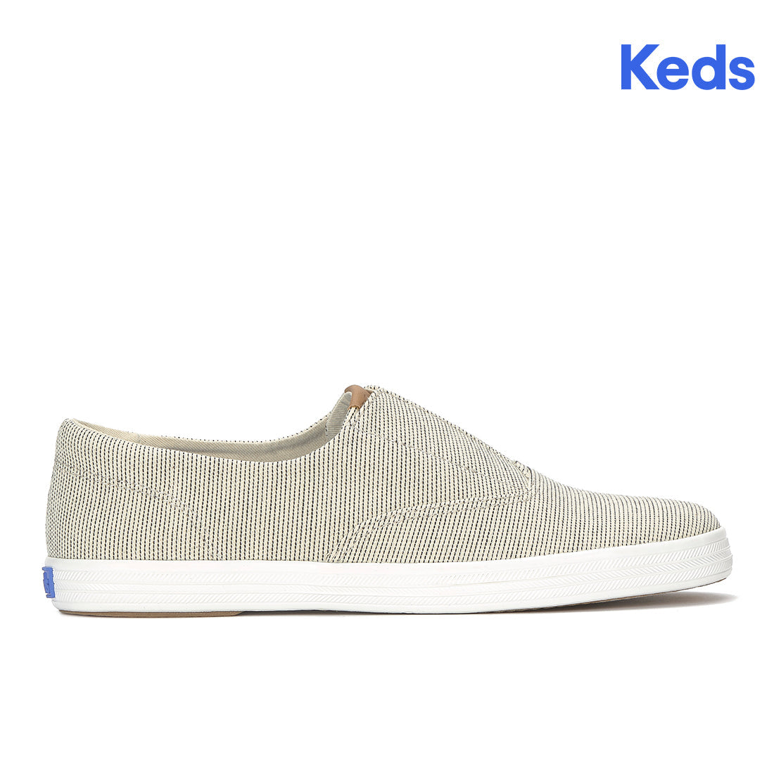 Keds Champion Round Toe Slip Seed Stripe Sneaker Cream (WF68940-RNCVO5C110)