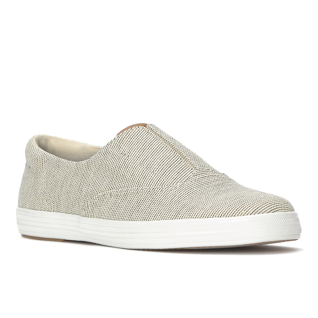 Keds Champion Round Toe Slip Seed Stripe Sneaker Cream (WF68940-RNCVO5C110)