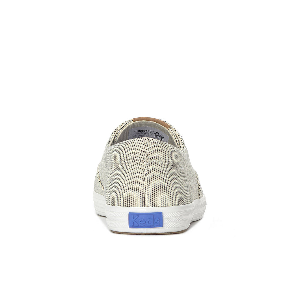 Keds Champion Round Toe Slip Seed Stripe Sneaker Cream (WF68940-RNCVO5C110)