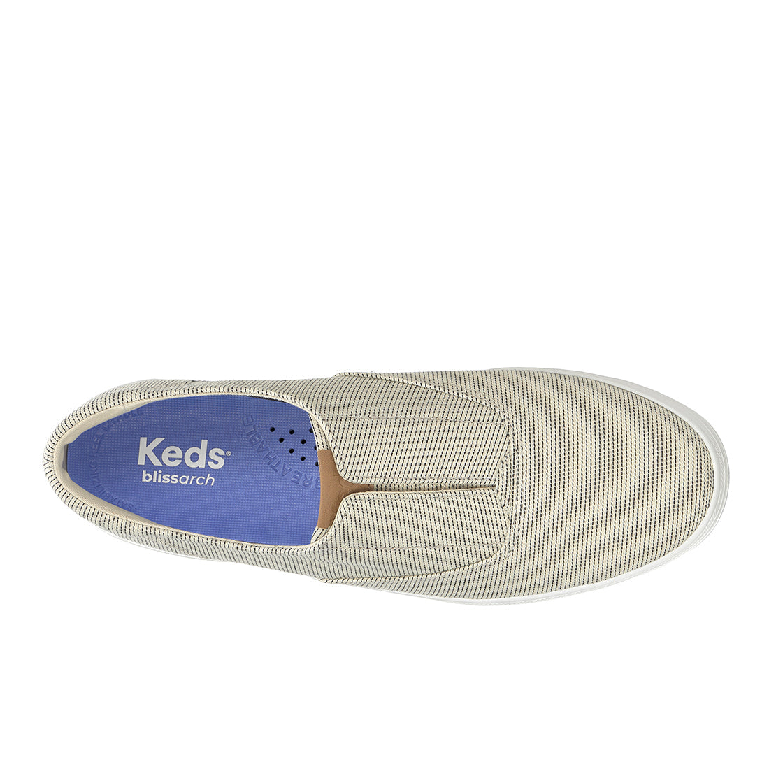 Keds Champion Round Toe Slip Seed Stripe Sneaker Cream (WF68940-RNCVO5C110)
