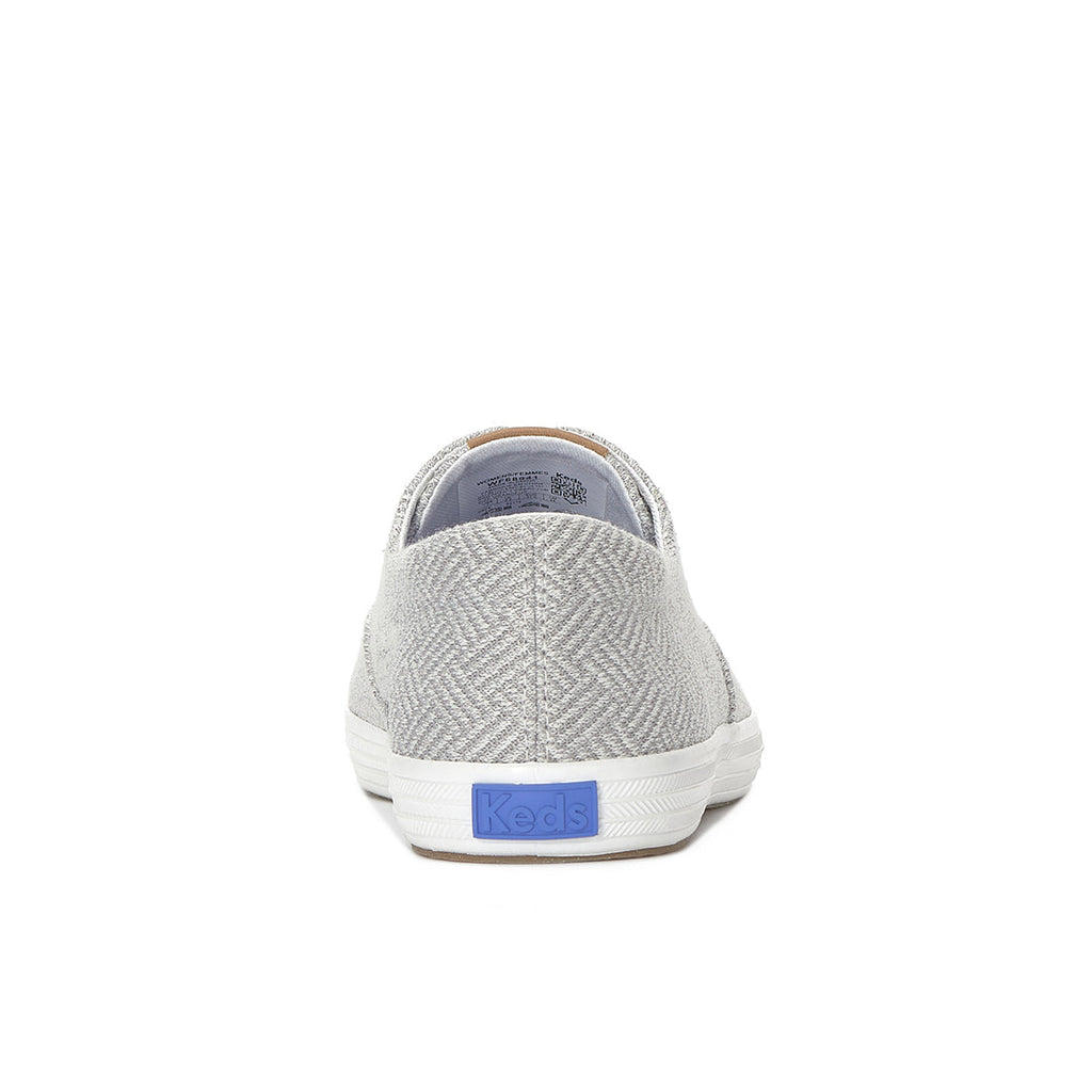 Keds Champion Round Toe Slip Crosshatch Textile Sneaker Light Grey (WF68941-RNCVO5D060)