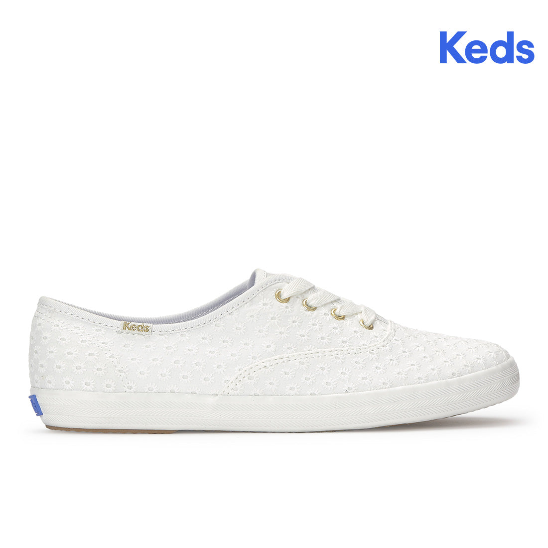Keds Champion Mini Daisy Eyelet Sneaker Snow White (WF68966-CHAMP5D110)