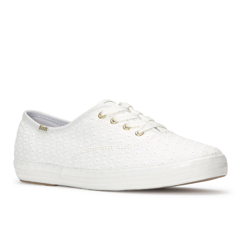 Keds Champion Mini Daisy Eyelet Sneaker Snow White (WF68966-CHAMP5D110)
