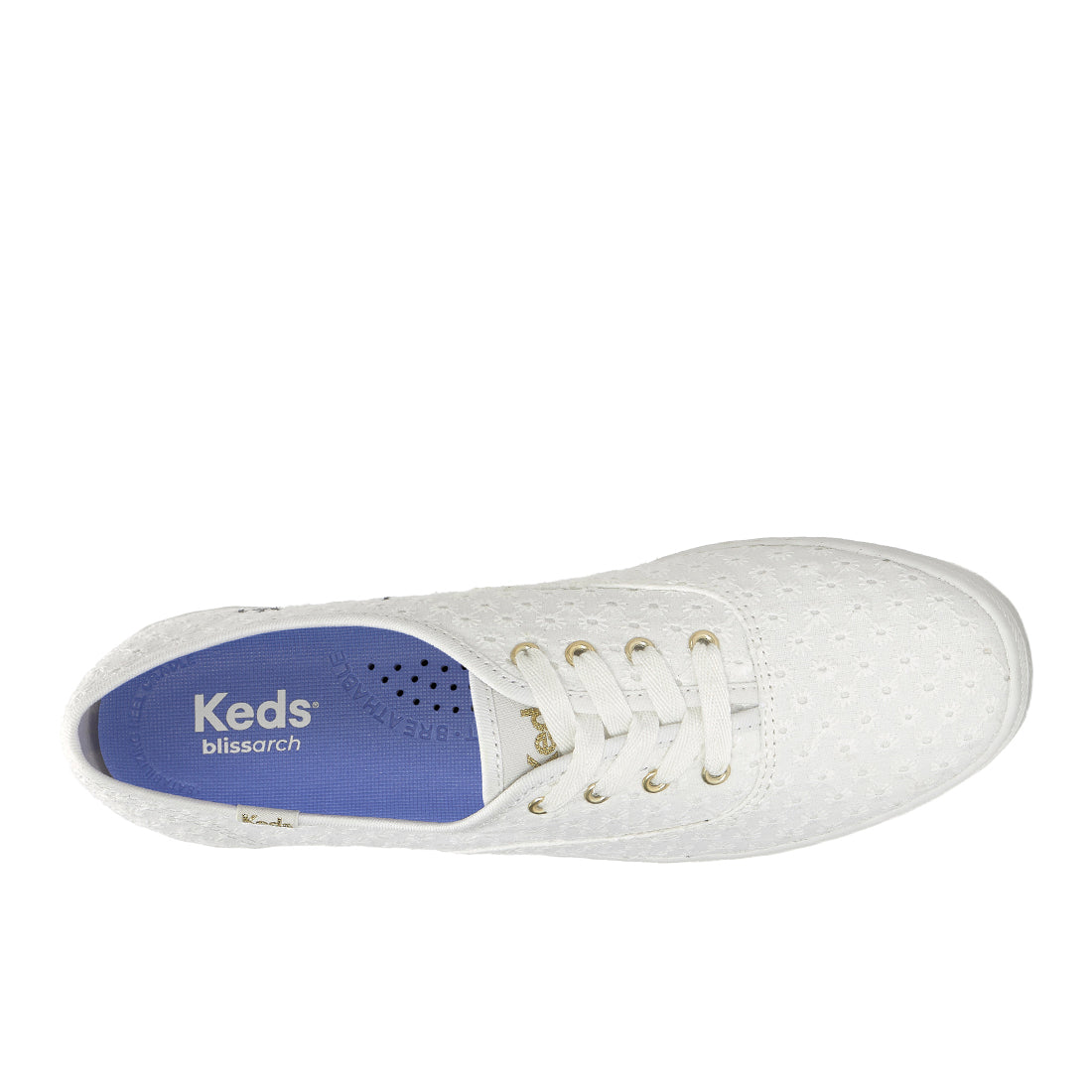 Keds Champion Mini Daisy Eyelet Sneaker Snow White (WF68966-CHAMP5D110)
