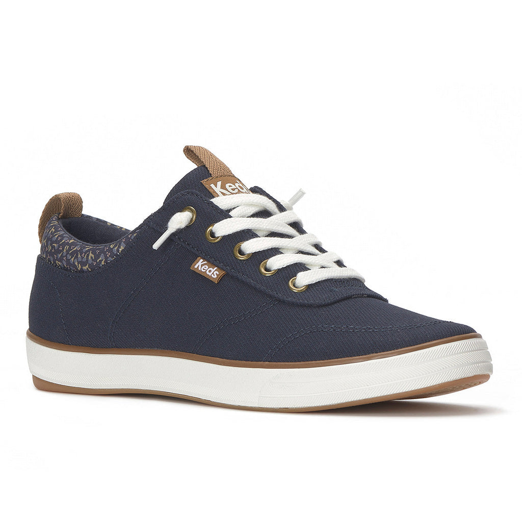 Keds Center III Slip-On Canvas Floral Collar Navy (WF69001-CNTSLP5B410)
