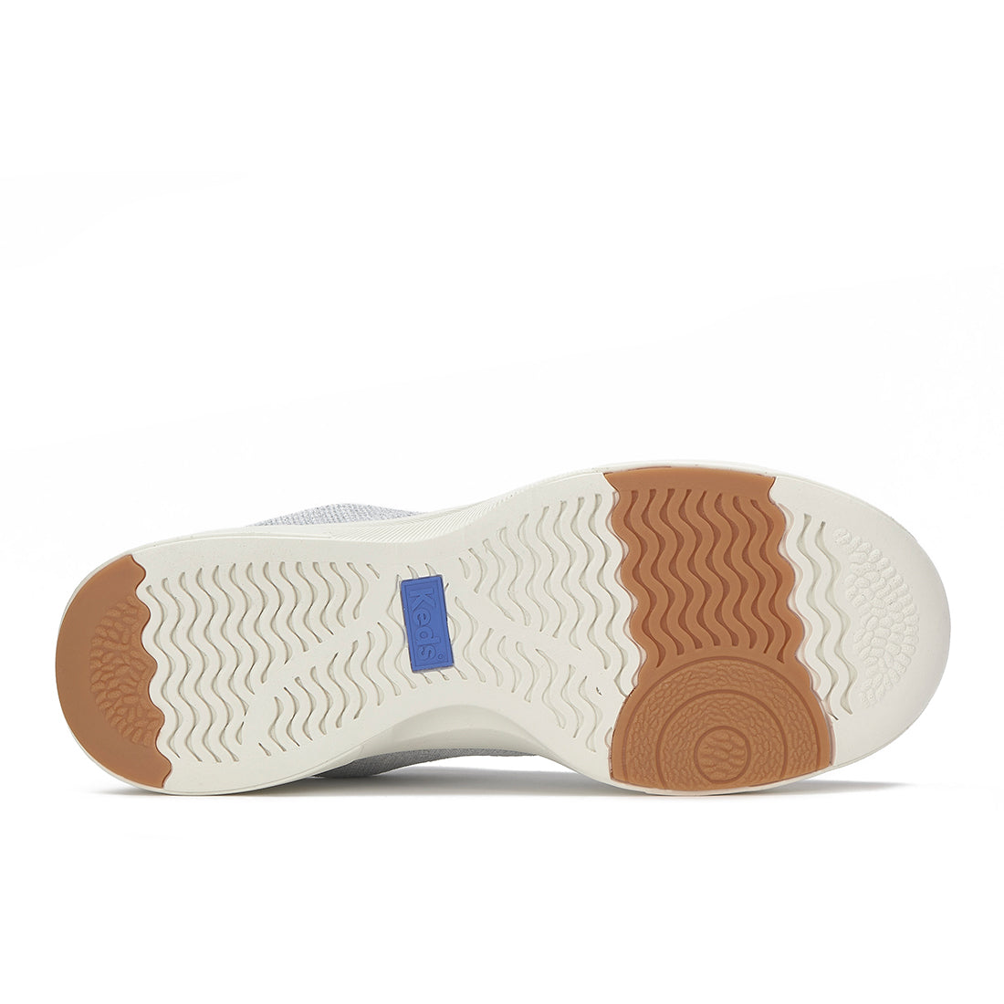 Keds Blisswalk Lace Metallic Eng Knit Snow White/Sliver (WF69005-BLISLC5C)
