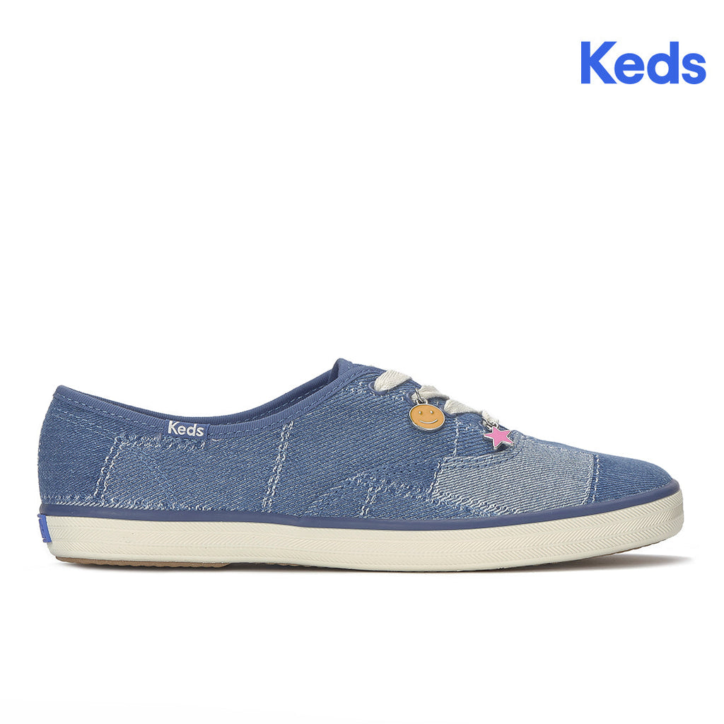 Keds Champion Denim Patchwork Charm Sneaker Blue Denim (WF69024-CHAMP5E414)