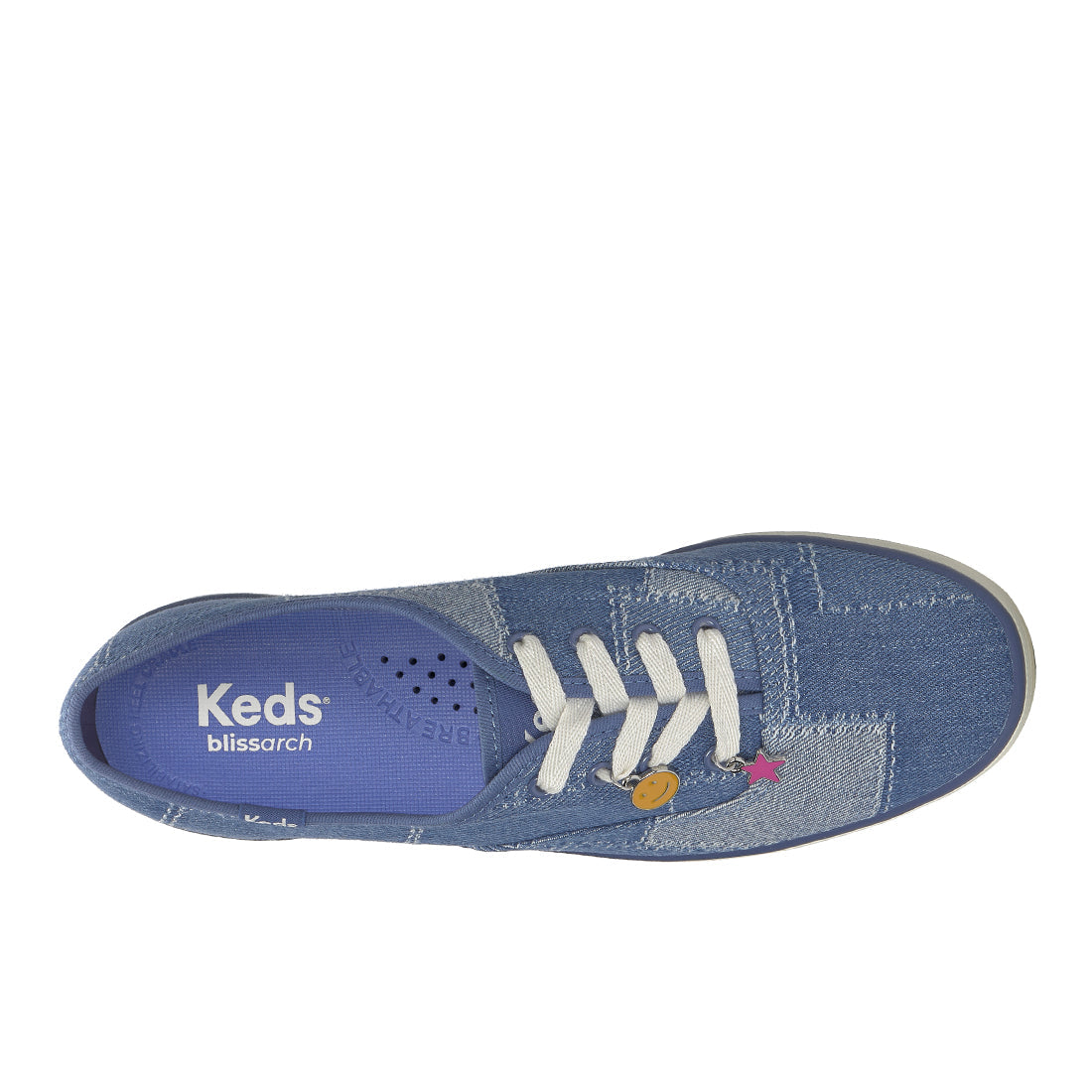 Keds Champion Denim Patchwork Charm Sneaker Blue Denim (WF69024-CHAMP5E414)