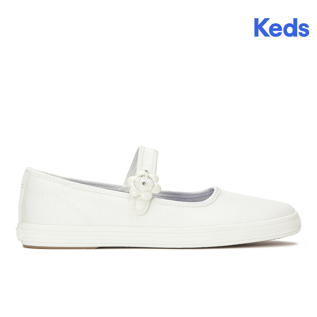 Women's Maisie Mary Jane Grosgrain White Sneaker (MAMJ5100-WF69156)