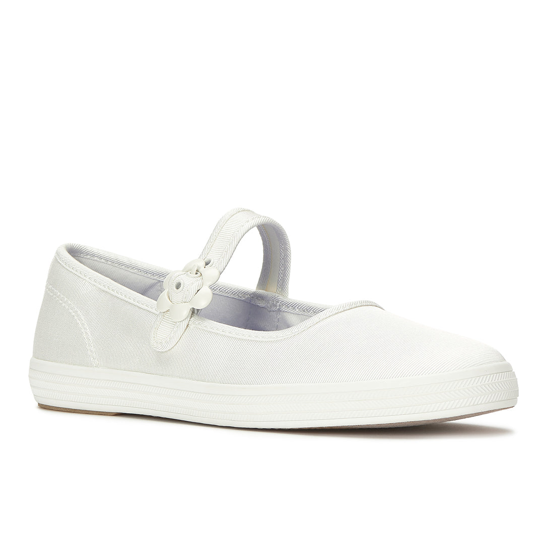 Women's Maisie Mary Jane Grosgrain White Sneaker (MAMJ5100-WF69156)