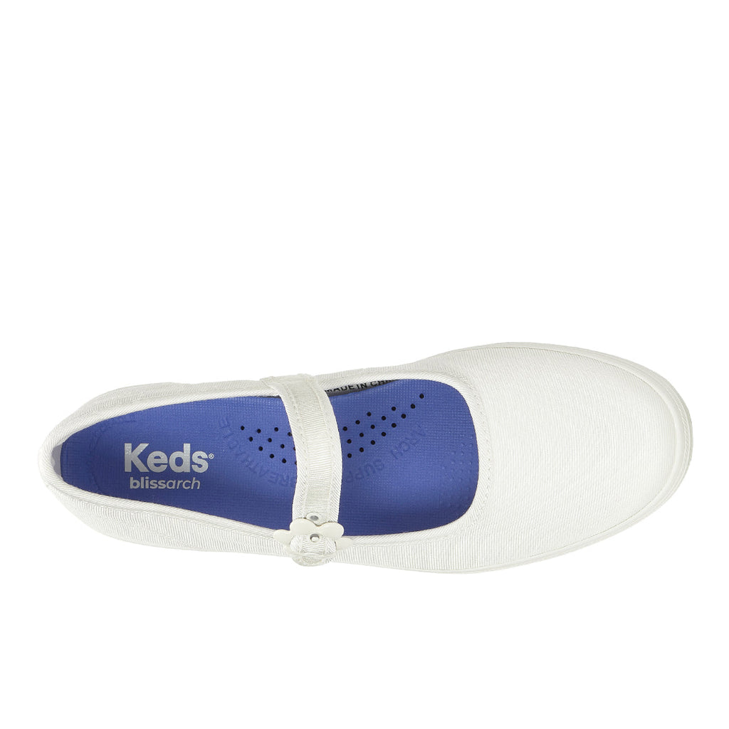 Women's Maisie Mary Jane Grosgrain White Sneaker (MAMJ5100-WF69156)
