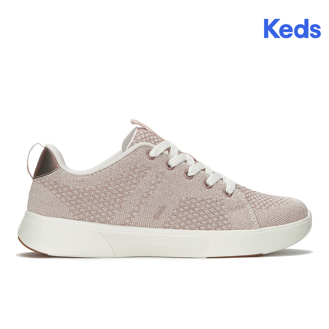 Women's Blisswalk Lace Metallic Eng Knit Rose Gold Sneaker (BLISLC5C680-WF69192)