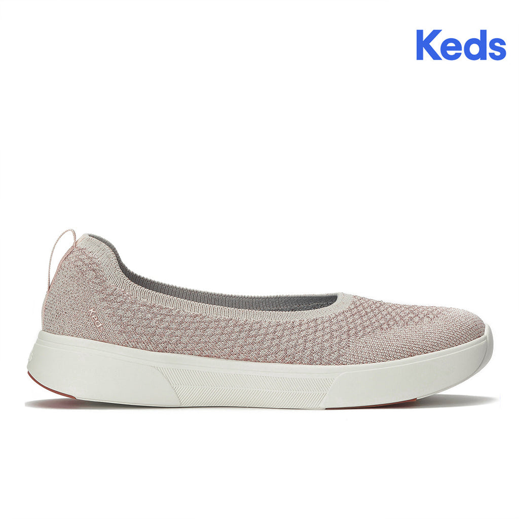 Women's Blisswalk Skimmer Metallic Eng Knit Rose Gold Sneaker (BLISSK5B680-WF69193)