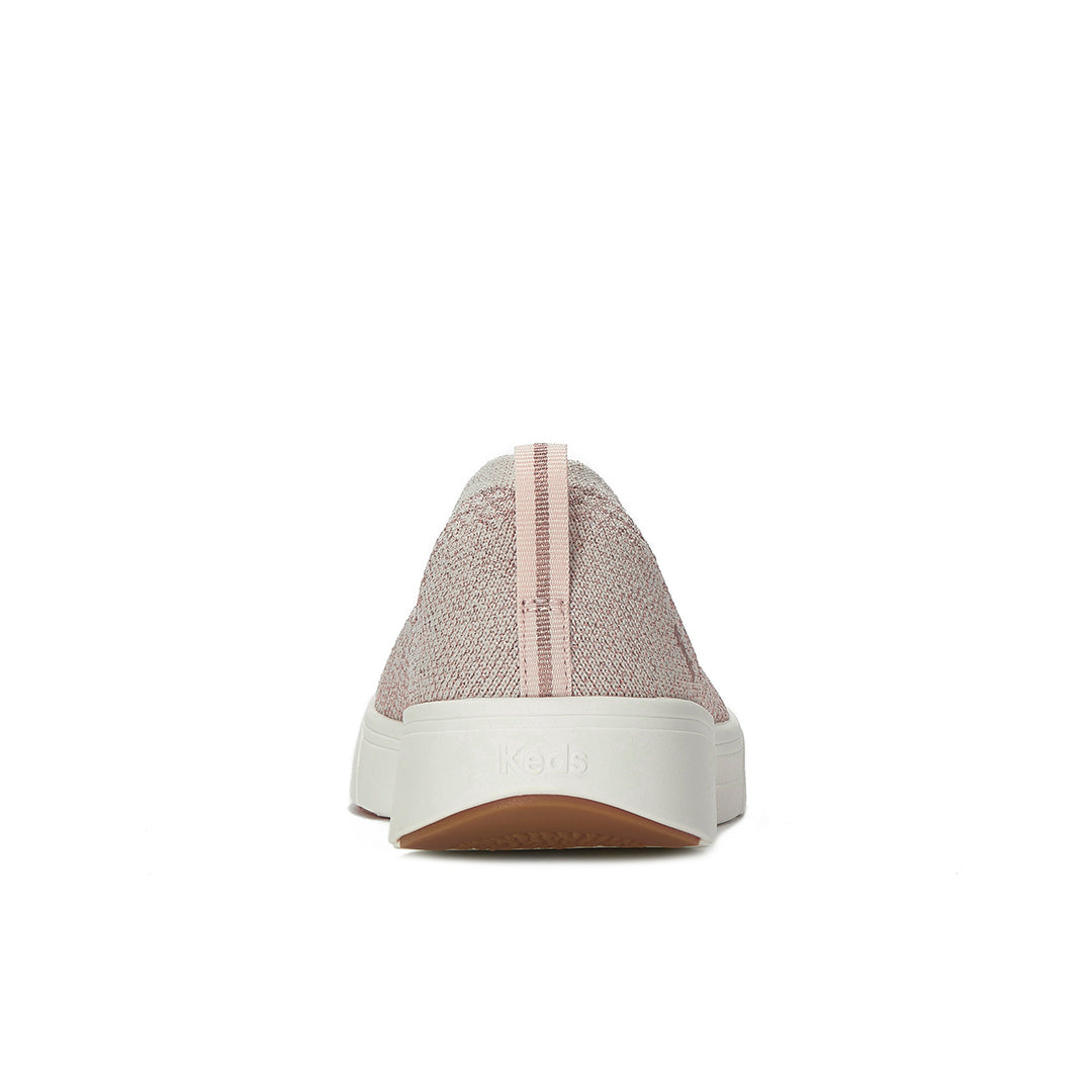 Women's Blisswalk Skimmer Metallic Eng Knit Rose Gold Sneaker (BLISSK5B680-WF69193)