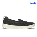 Women's Blisswalk Loafer Stripe Eng Knit Black Sneaker (BLISLF5A001-WF69197)