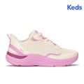 Women's Blissmove Lace Mesh/Leather Egret/Lilac/Dark Violet Sneaker (BMLACE5113-WF69211)