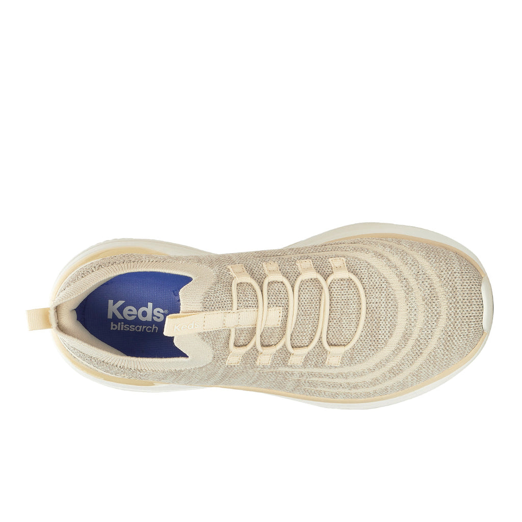 Women's Blissmove Slip On Marled Eng Knit Parchment Sneaker (BMSLIP5A103-WF69222)