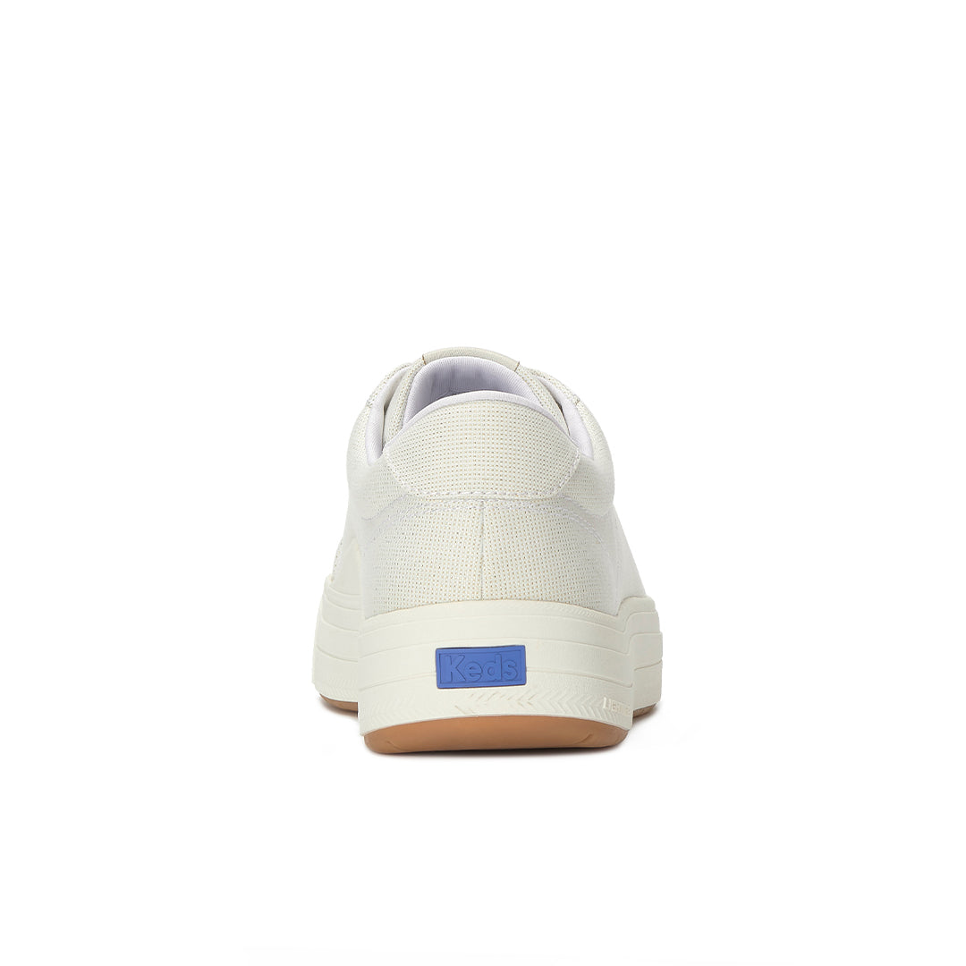 Women's Park Lurex Textile White/Gold Sneaker (PARK5E111-WF69276)