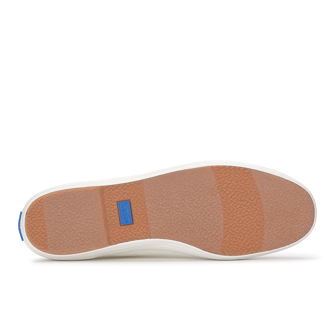 Women's Keds Champion Eng Knit Snow White Sneaker (CHAMP5G110-WF69352)