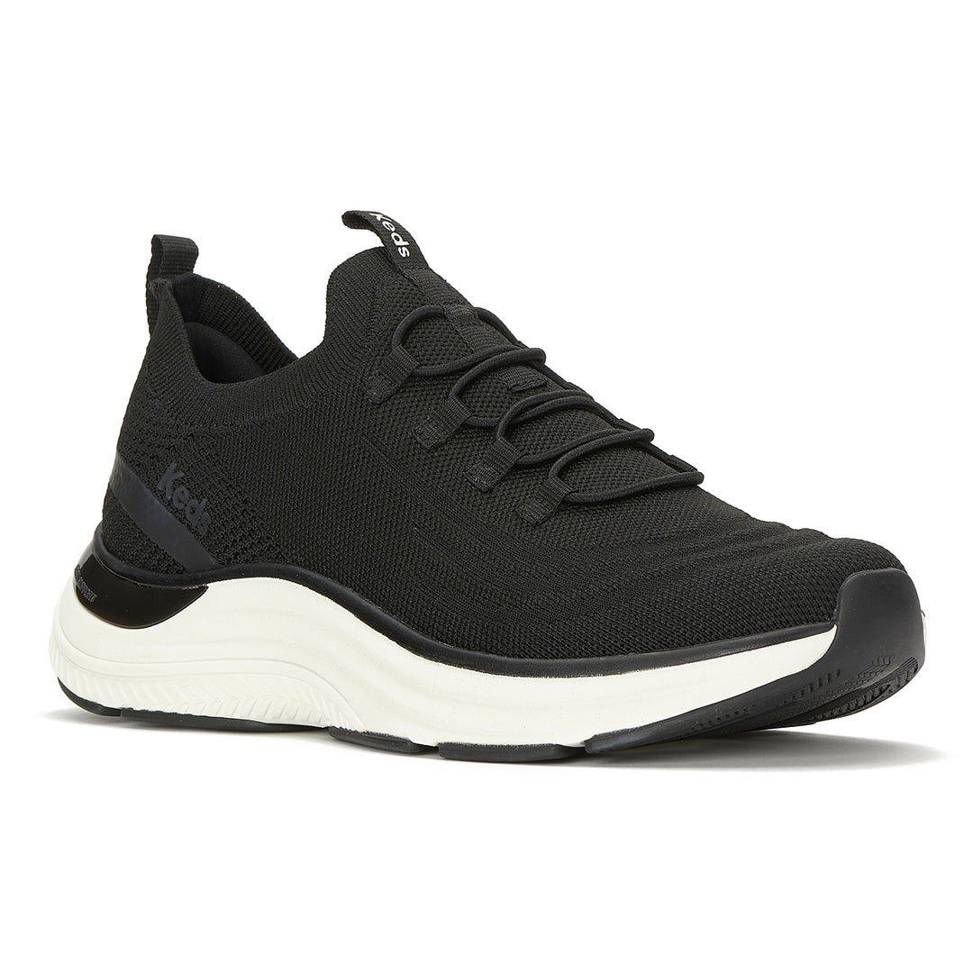 Women's Blissmove Slip On Marled Eng Knit Black Sneaker (BMSLIP5A001-WF69363)