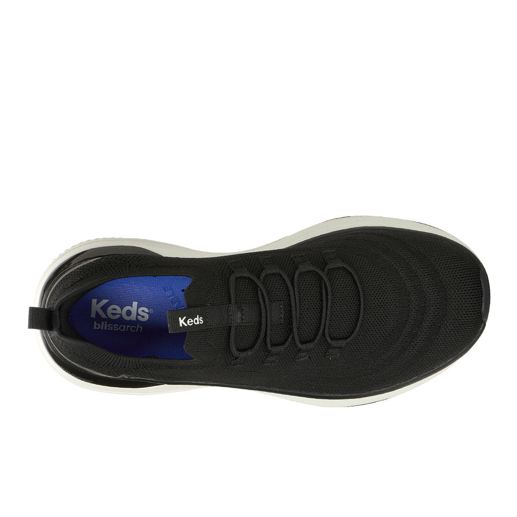 Women's Blissmove Slip On Marled Eng Knit Black Sneaker (BMSLIP5A001-WF69363)