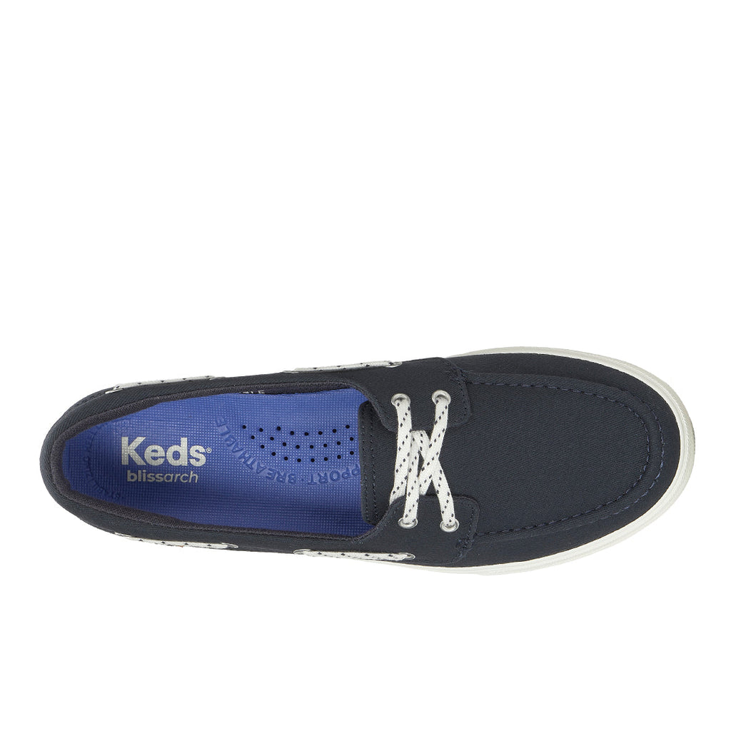 Women's Center III Boat Twill Navy Sneaker (CNTBT5A411-WF69380)