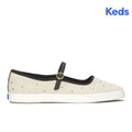 Womens Keds Square Toe Mary Jane Woven Natural/Black Sneakers (SQMJ5D1010-WF69495)