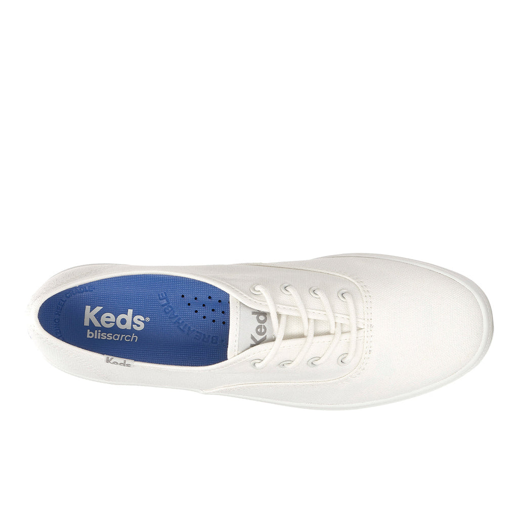 Womens Champion Canvas Water Resistant Snow White Sneakers (CHAMP5K1100-WF69722)