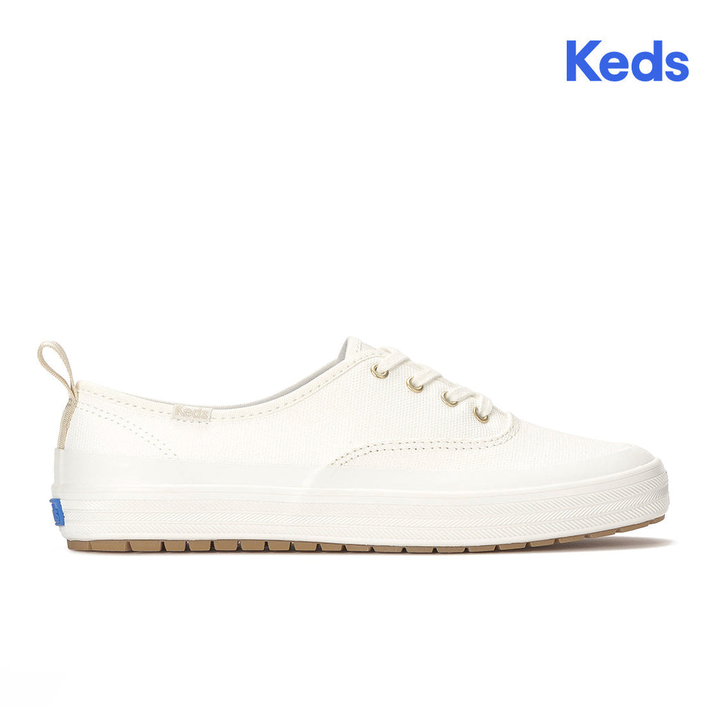 Womens Champion Splash Coated Canvas Snow White Sneakers (CHSPL11110-WF69760)