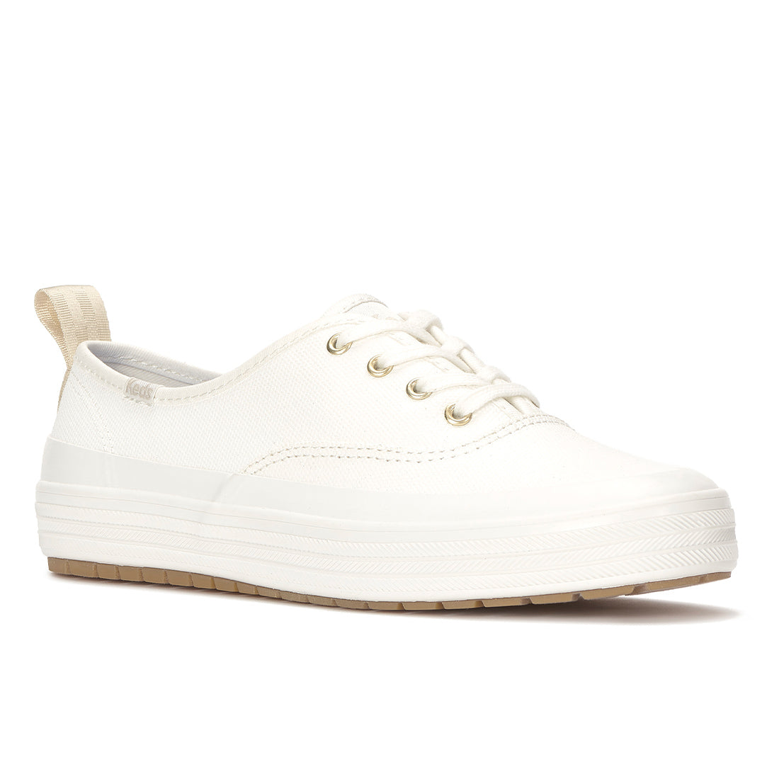 Womens Champion Splash Coated Canvas Snow White Sneakers (CHSPL11110-WF69760)