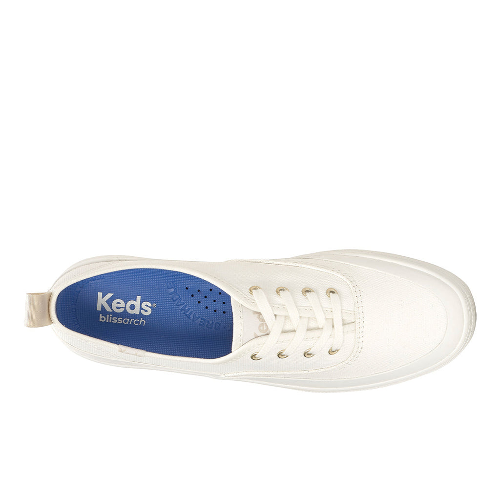 Womens Champion Splash Coated Canvas Snow White Sneakers (CHSPL11110-WF69760)