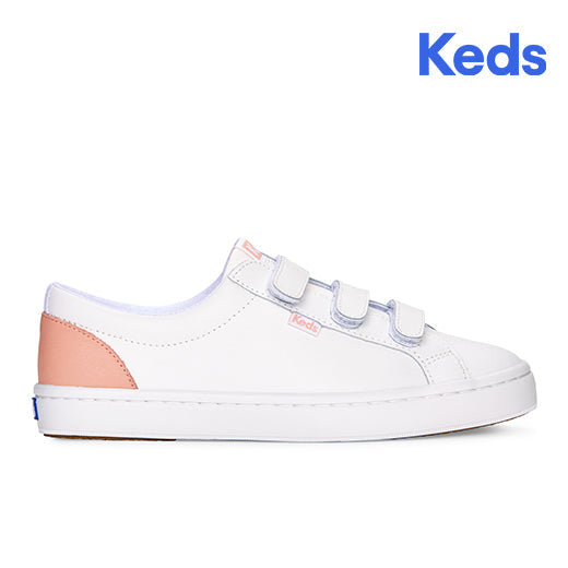 Women's Tiebreak Leather Sneaker White / Blossom (WH67880)