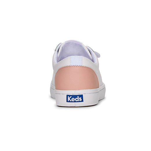 Women's Tiebreak Leather Sneaker White / Blossom (WH67880)