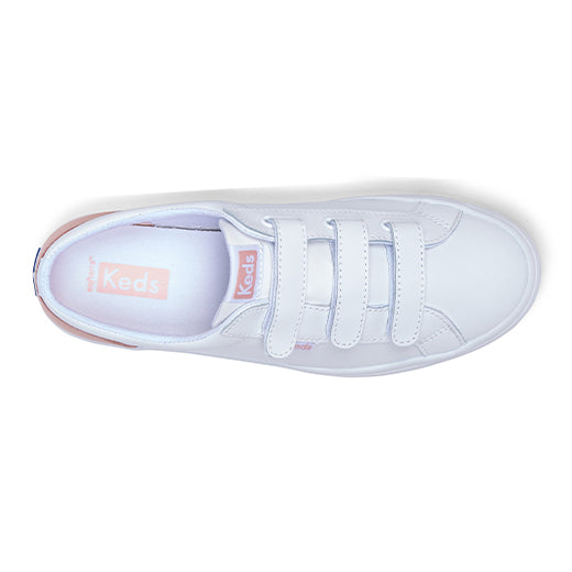 Women's Tiebreak Leather Sneaker White / Blossom (WH67880)