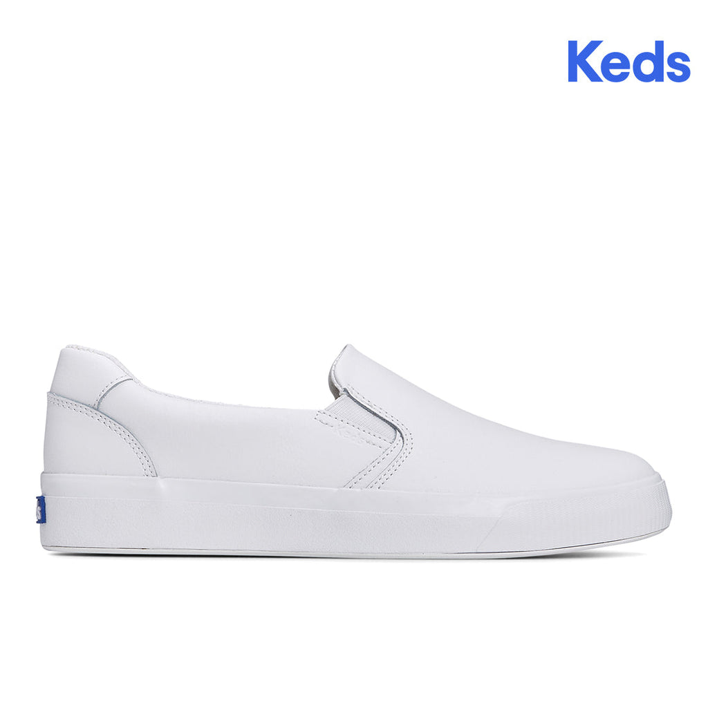 Keds Womens' Pursuit Slip Leather White (WH67977)