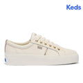 Women's Jump Kick Duo Leather Metallic Pops Off-White Sneaker (WH68090-JKDUO827)
